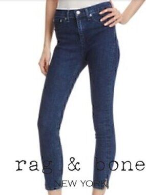 rag & bone Womens Indigo 10 Inch Capri Jeans Size 24